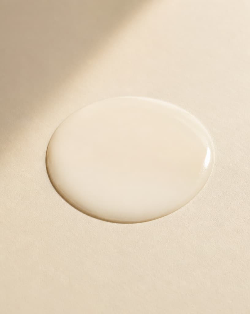 A pool of milky white serum